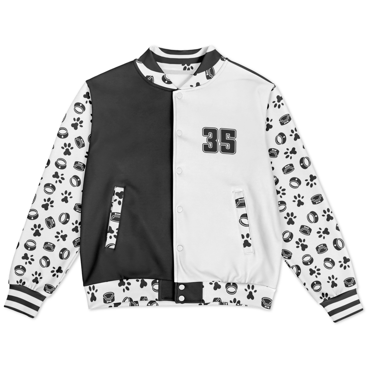 Baseball Jacket - Paw Prints