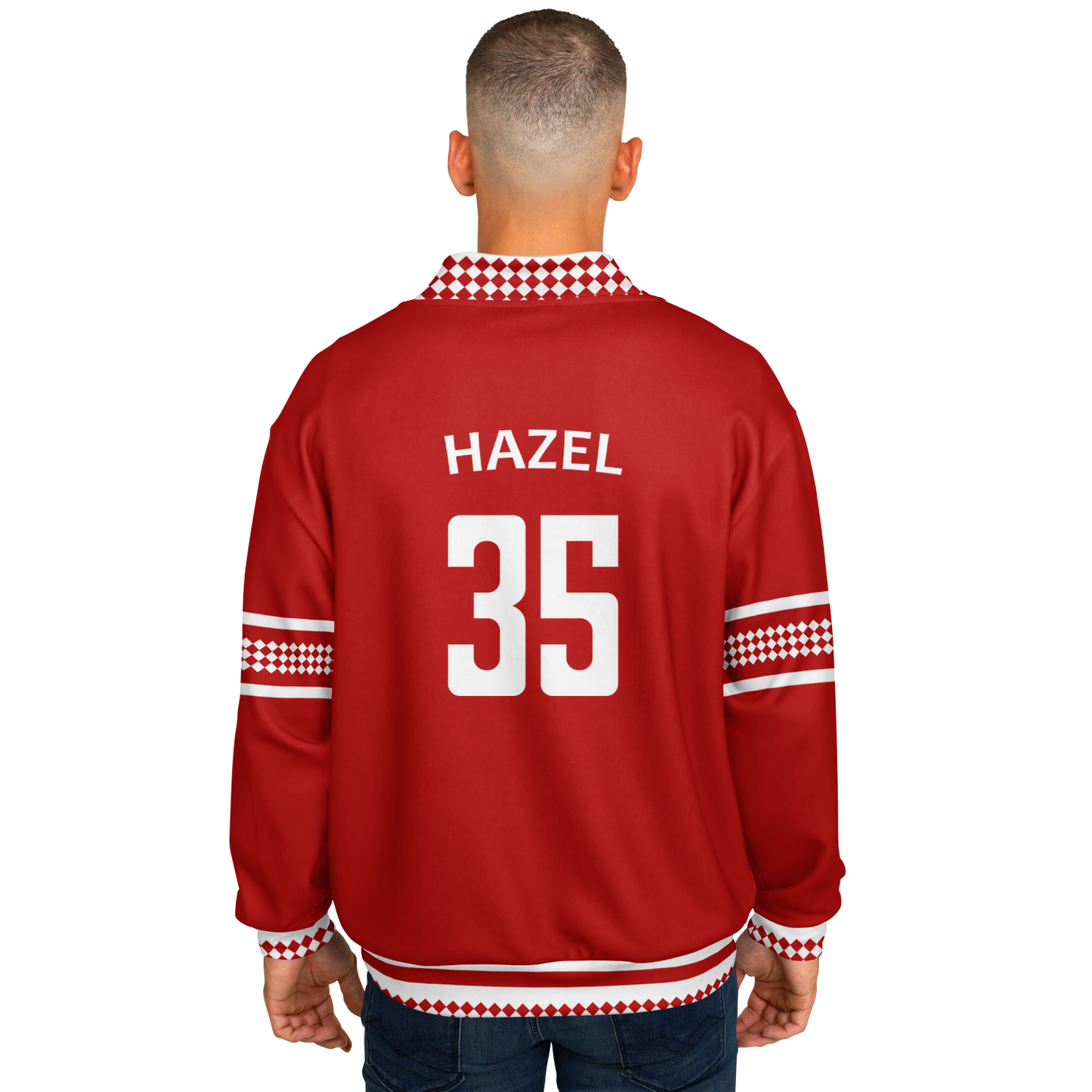 Baseball Jacket - Red Christmas Numbered