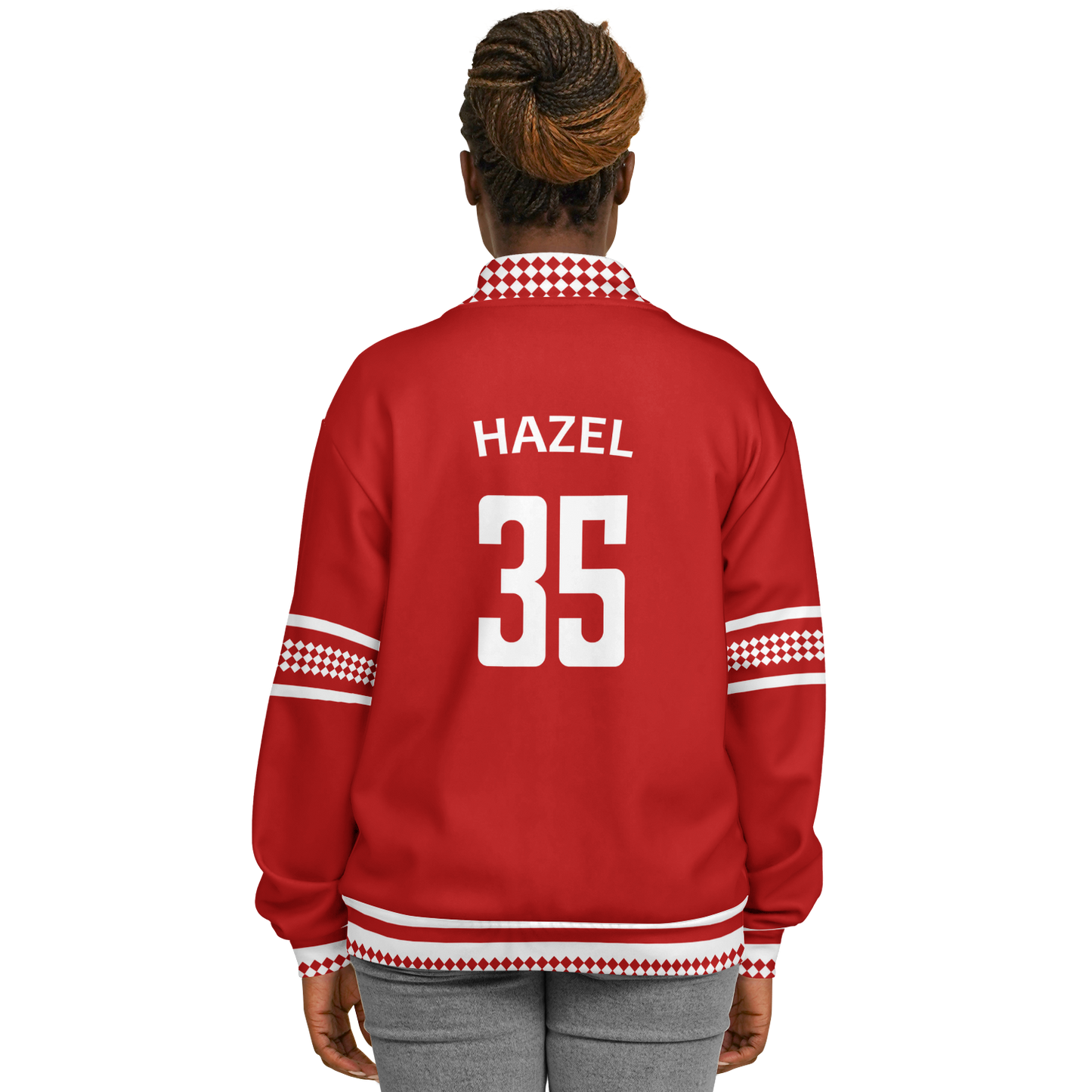 Baseball Jacket - Red Christmas Numbered