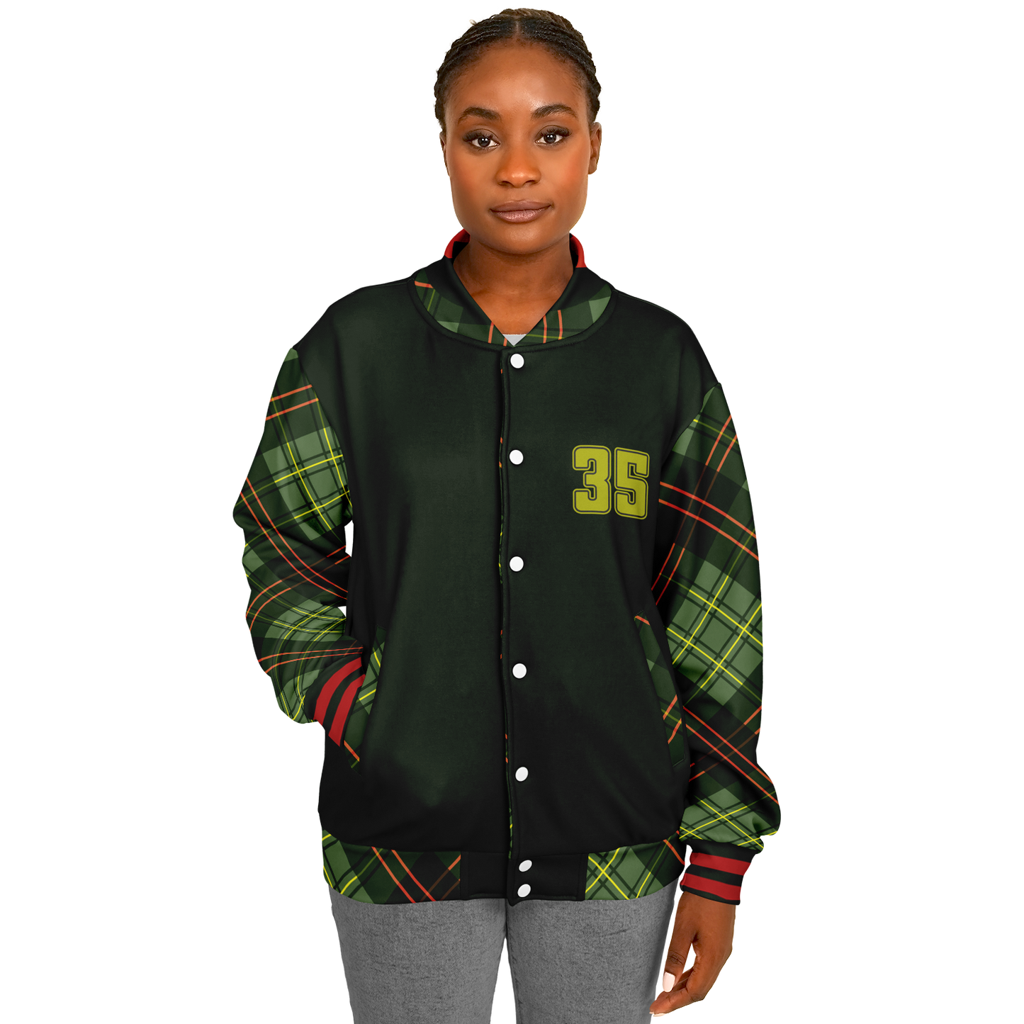 Baseball Jacket - Christmas Patterned