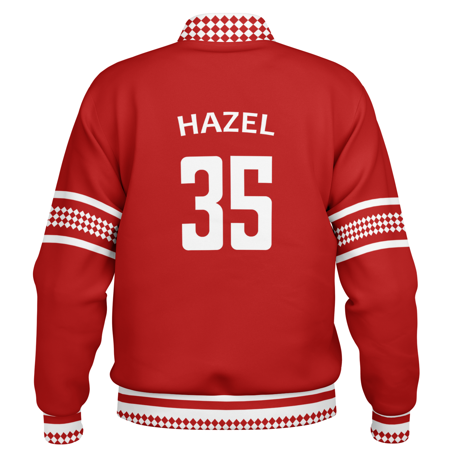 Baseball Jacket - Red Christmas Numbered