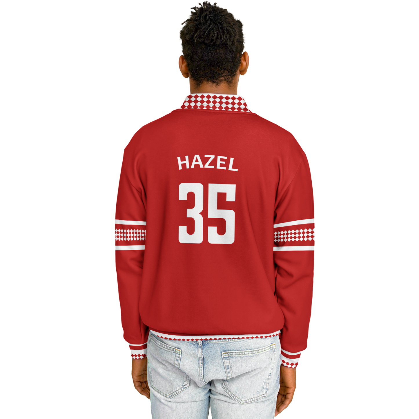 Baseball Jacket - Red Christmas Numbered