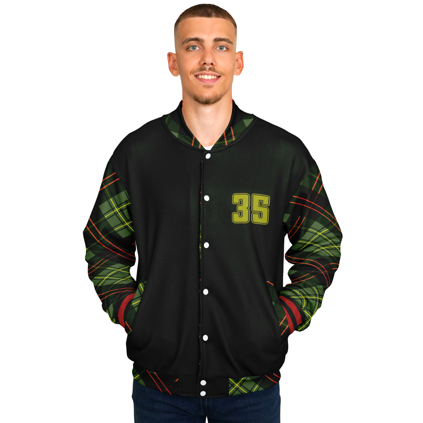 Baseball Jacket - Christmas Patterned