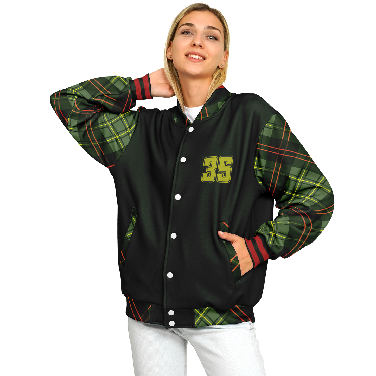 Baseball Jacket - Christmas Patterned