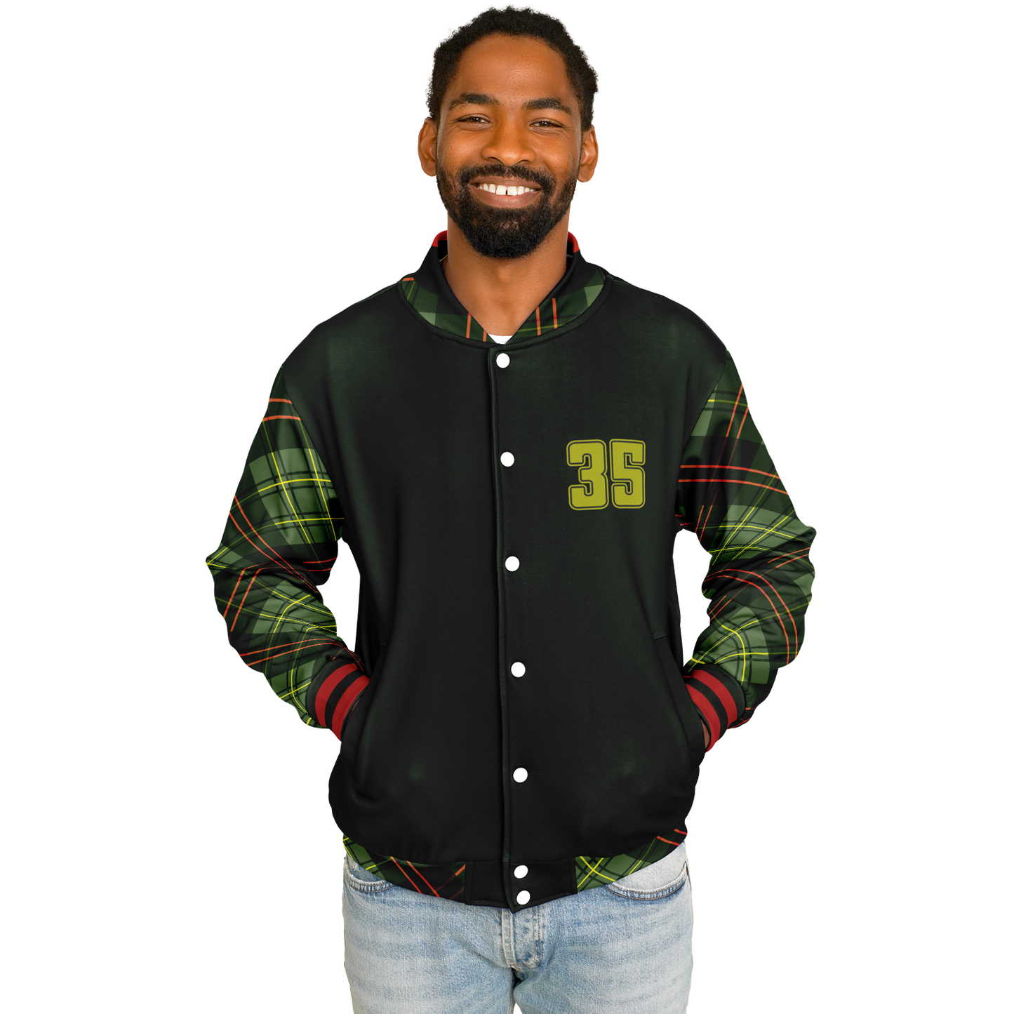 Baseball Jacket - Christmas Patterned