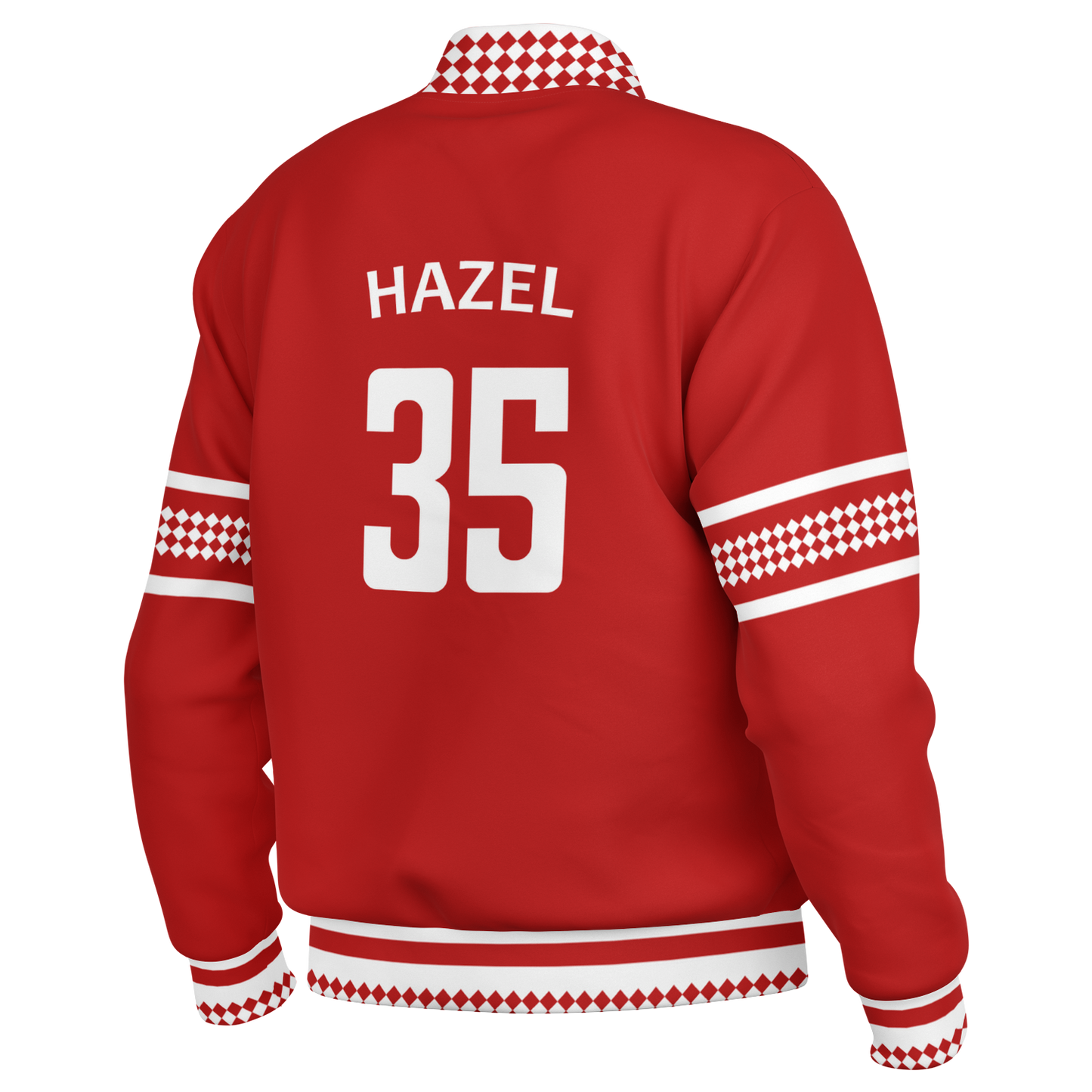 Baseball Jacket - Red Christmas Numbered
