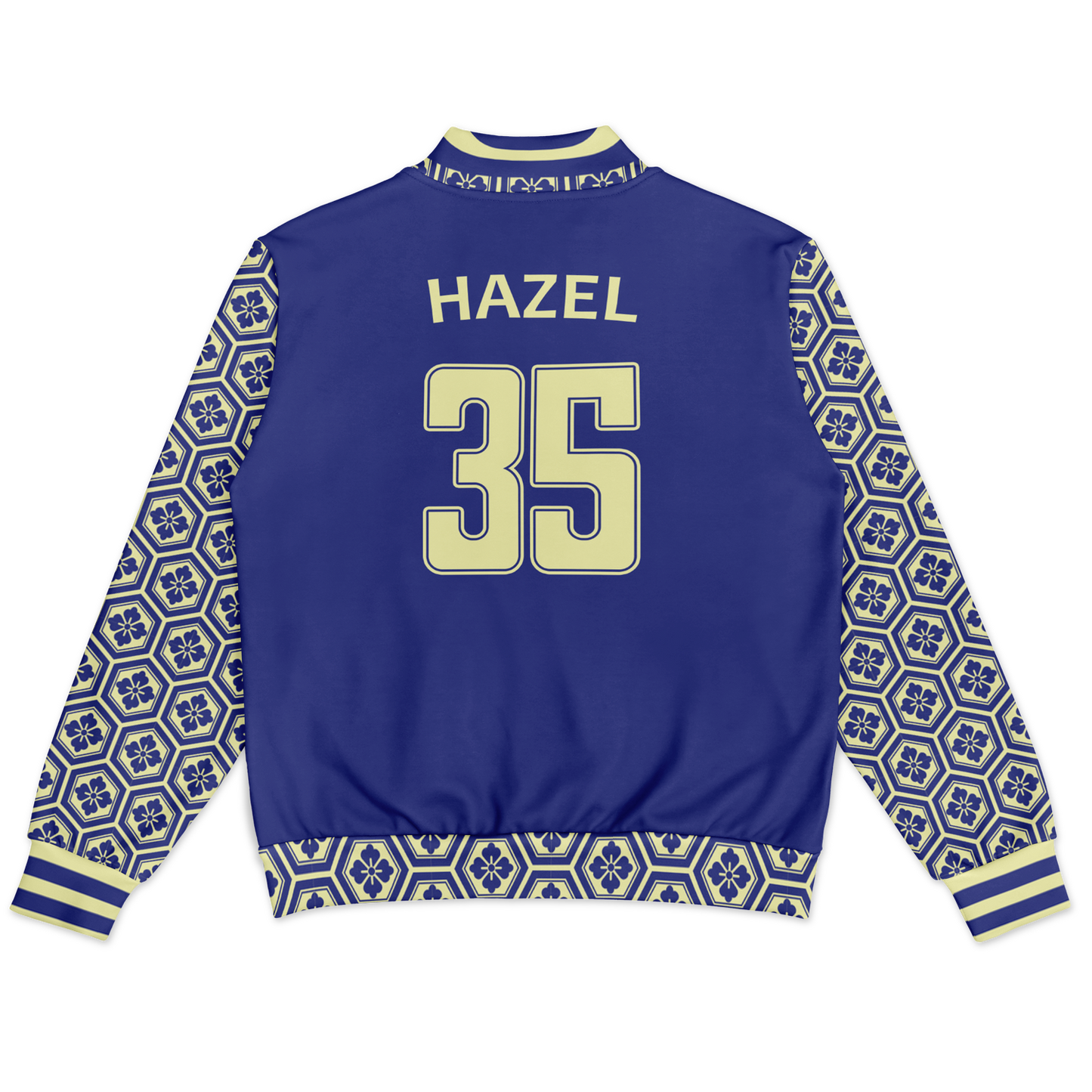 Baseball Jacket - Floral Hex Patterned