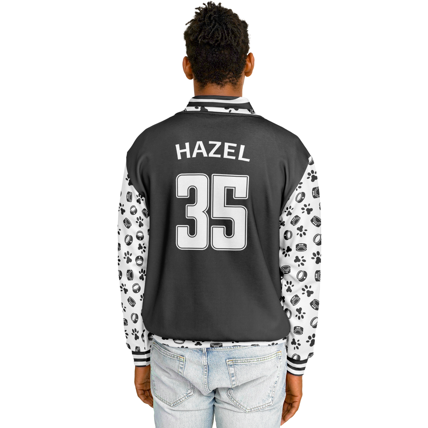 Baseball Jacket - Paw Prints