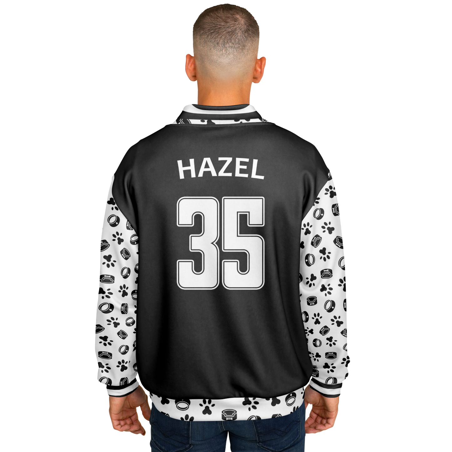 Baseball Jacket - Paw Prints
