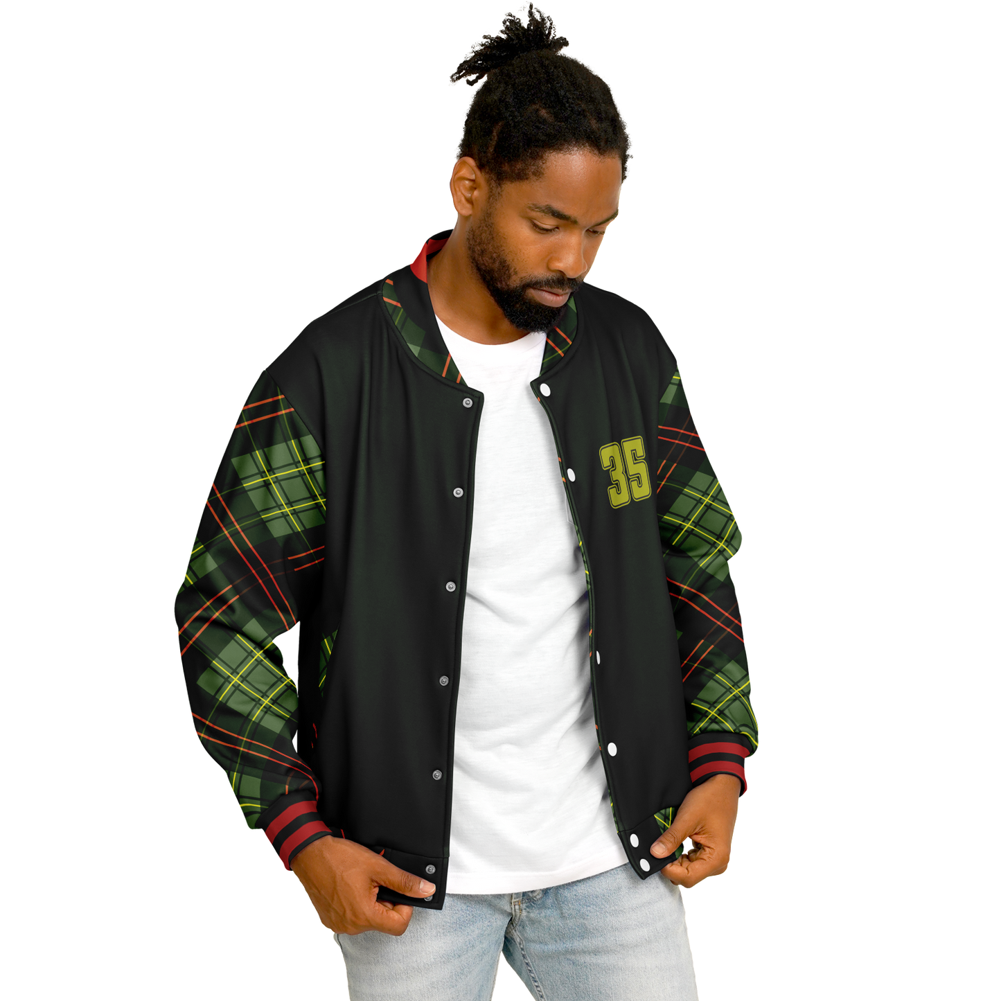 Baseball Jacket - Christmas Patterned