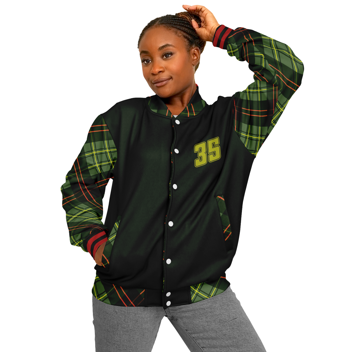 Baseball Jacket - Christmas Patterned