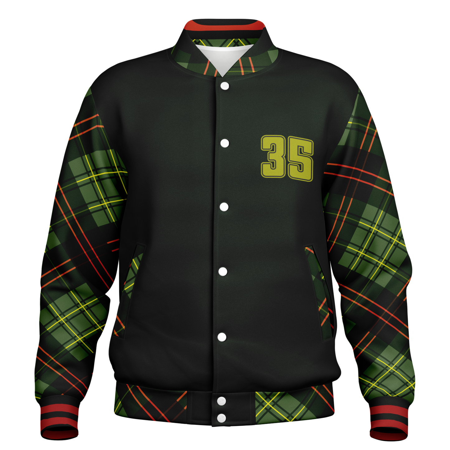 Baseball Jacket - Christmas Patterned