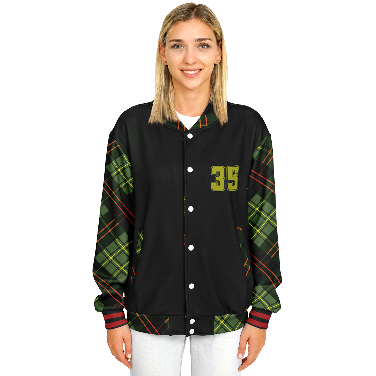 Baseball Jacket - Christmas Patterned