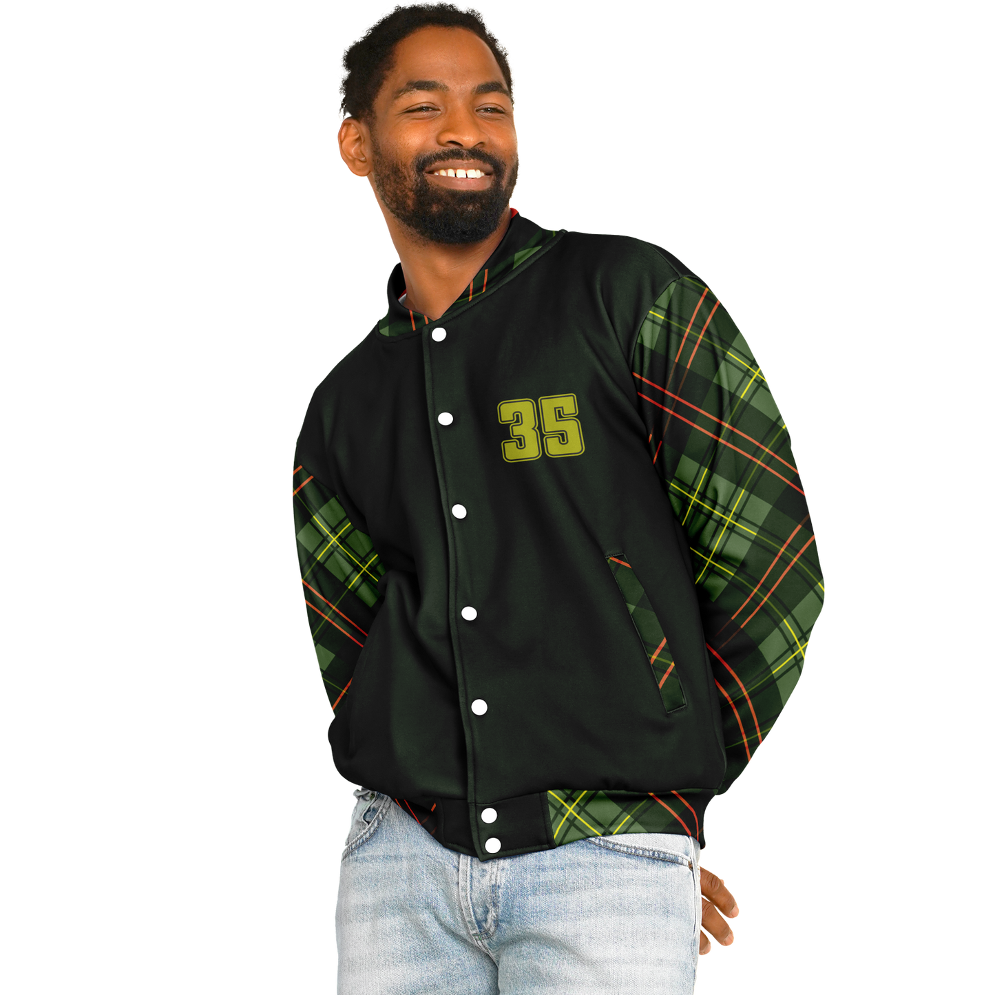 Baseball Jacket - Christmas Patterned