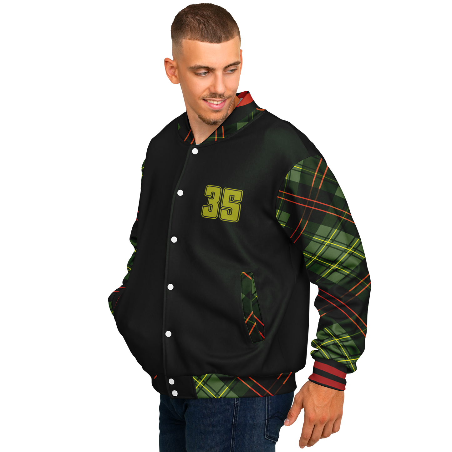Baseball Jacket - Christmas Patterned