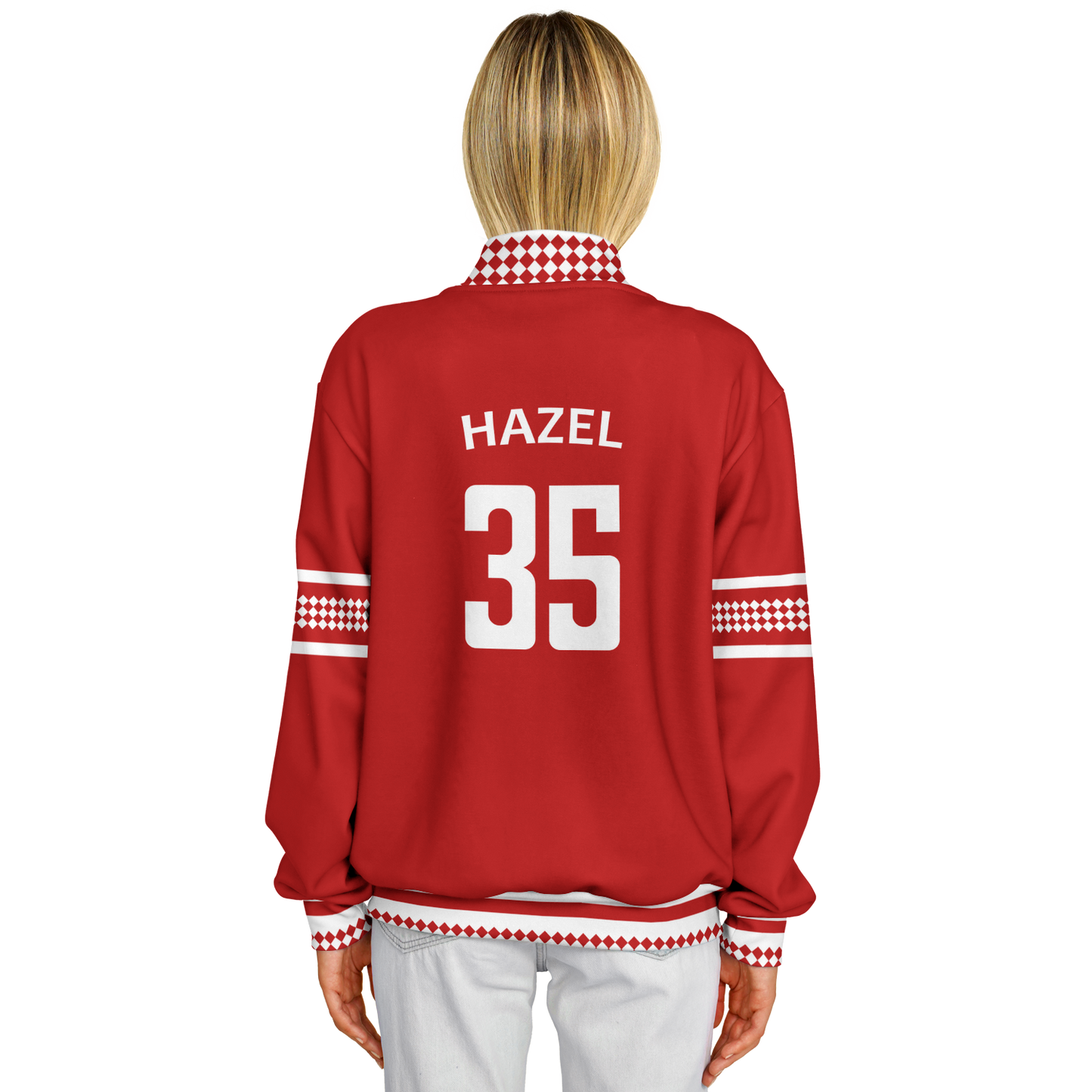 Baseball Jacket - Red Christmas Numbered