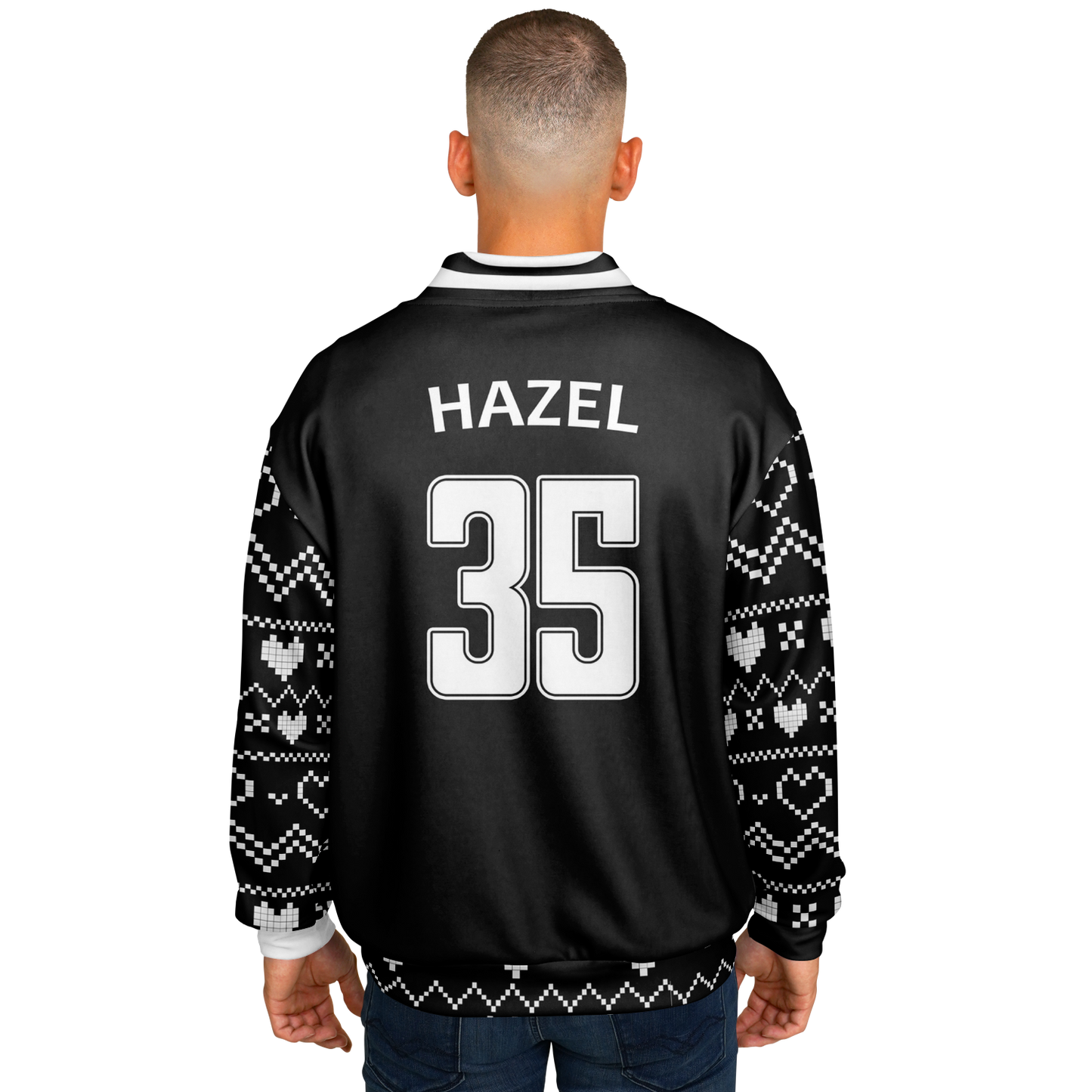 Baseball Jacket - Black Christmas Numbered
