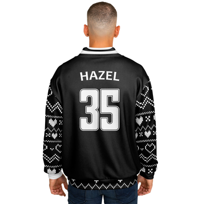Baseball Jacket - Black Christmas Numbered