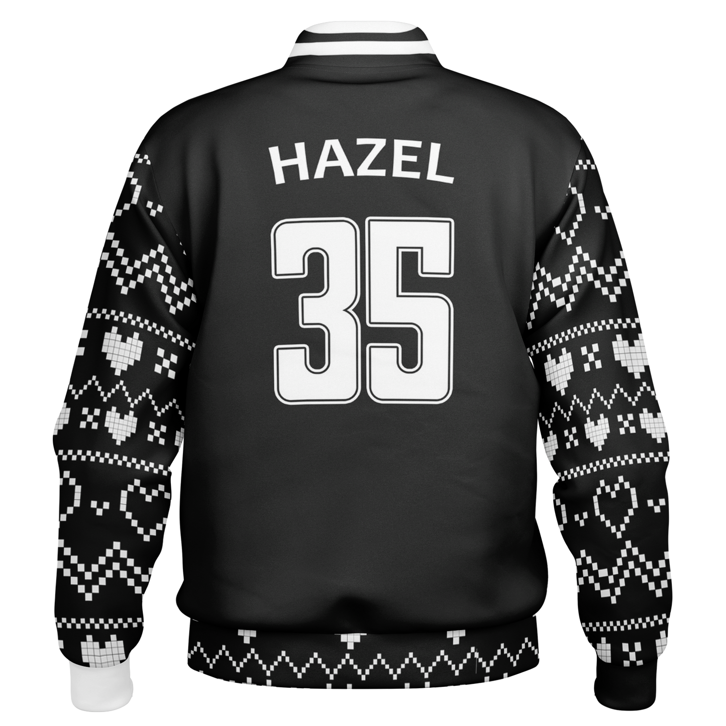 Baseball Jacket - Black Christmas Numbered