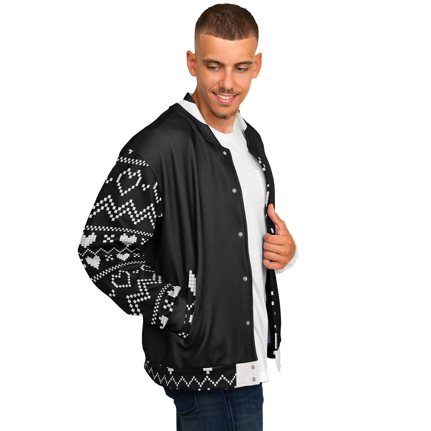 Baseball Jacket - Black Christmas Numbered