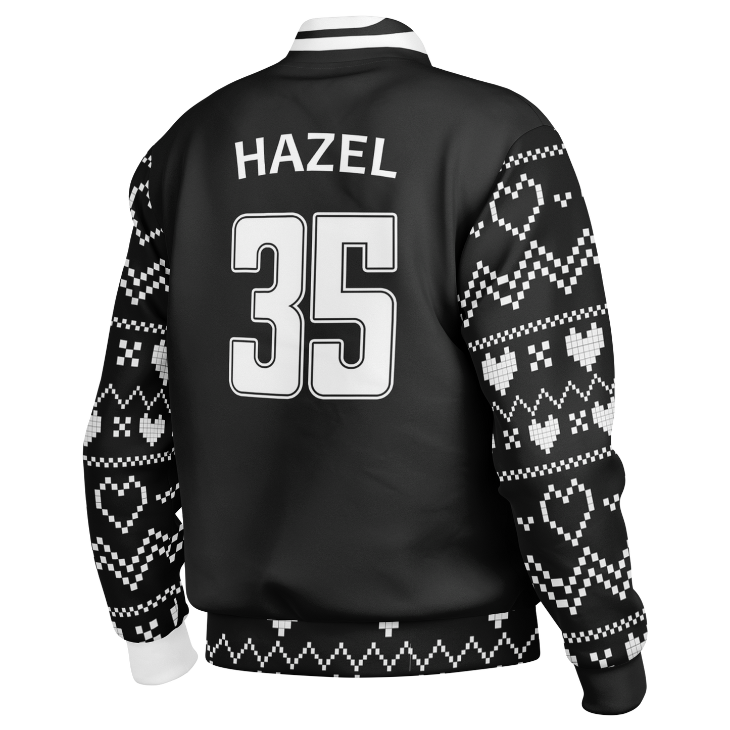 Baseball Jacket - Black Christmas Numbered