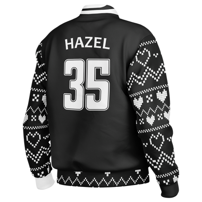 Baseball Jacket - Black Christmas Numbered
