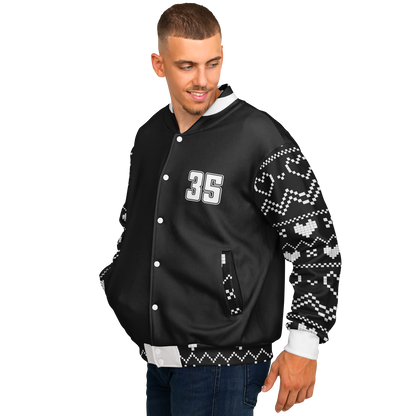 Baseball Jacket - Black Christmas Numbered