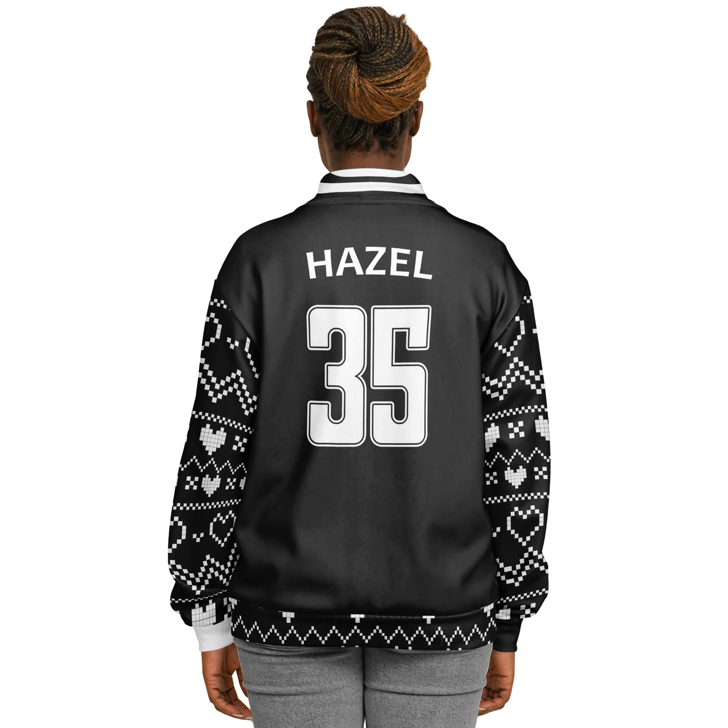 Baseball Jacket - Black Christmas Numbered