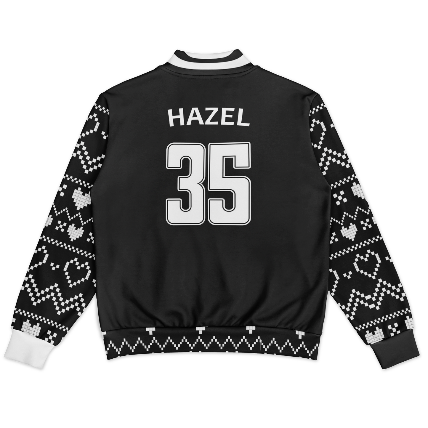 Baseball Jacket - Black Christmas Numbered