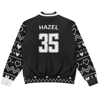 Baseball Jacket - Black Christmas Numbered