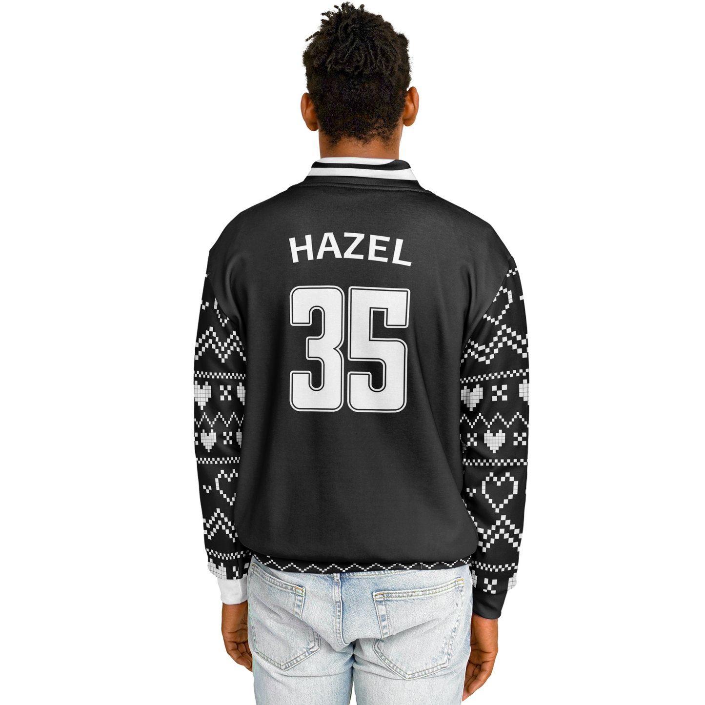 Baseball Jacket - Black Christmas Numbered