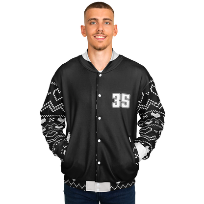 Baseball Jacket - Black Christmas Numbered